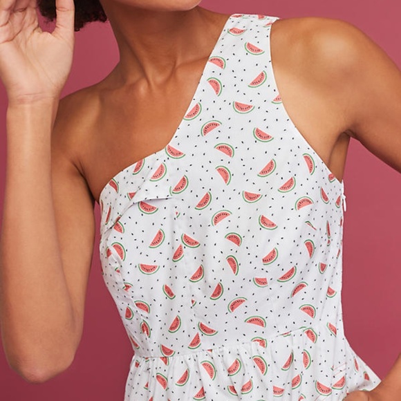 Anthropologie HD in Paris One Shoulder Fit & Flare - Picture 7 of 8